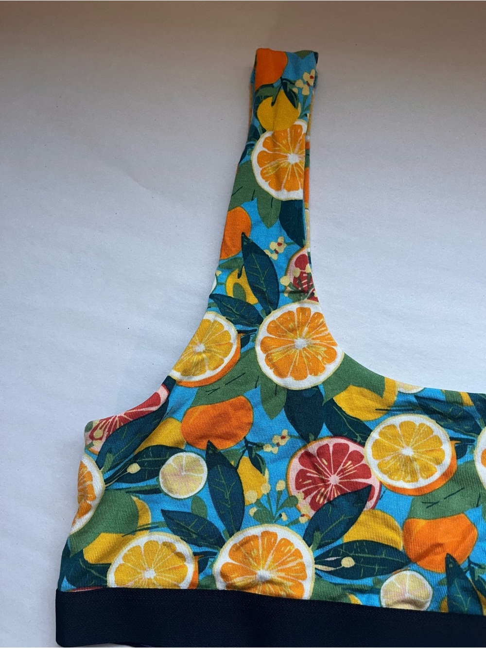 MeUndies Citrus-Print Micro-Modal Bralette Medium - Picture 2 of 5